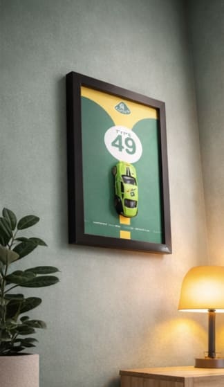 3D Toy car frame for home decor 