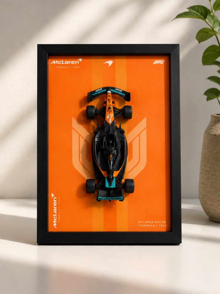 McLaren Formula 1 3D Diecast Car Frame – 1:36 Scale view 2