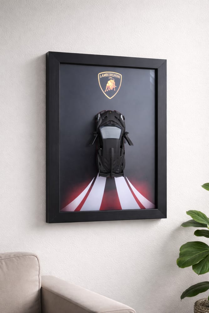 Lamborghini Veneno 3D Die-caste Frame for Home decor 