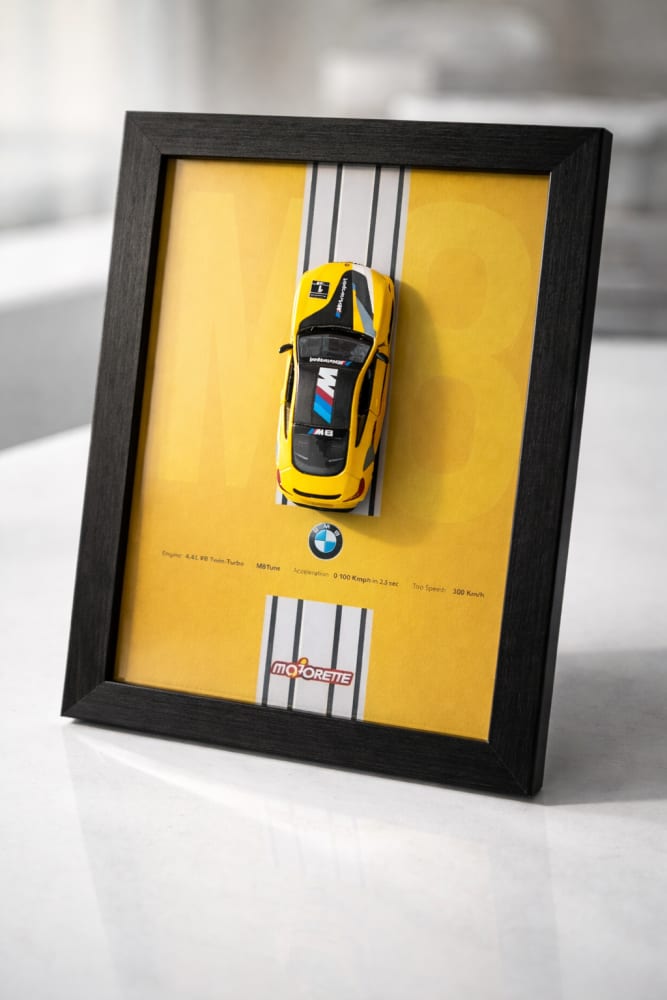 BMW M8 3D Frame – Premium Wall Art (lincensed)